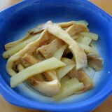 レンジで簡単!ジャガイモとエリンギのバター醤油炒め